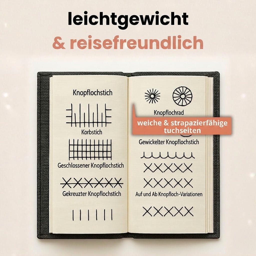 50% OFF TEMPORÄR | StichTagebuch / Stickbuch für kreative Erinnerungen - Sopheria