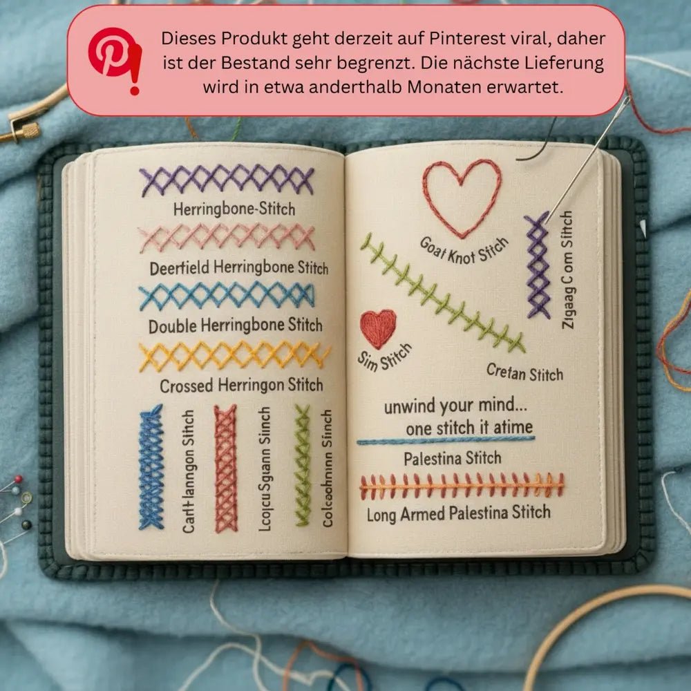 50% OFF TEMPORÄR | StichTagebuch / Stickbuch für kreative Erinnerungen - Sopheria