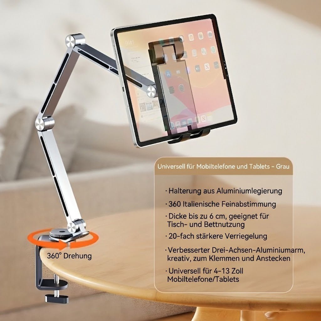 50% RABATT | ErgoMount / Stabiler Aluminium-Tablet- und Handy-Halter für ergonomisches50% RABATT | ErgoMount / Stabiler Aluminium-Tablet- und Handy-Halter für ergonomisches - Sopheria