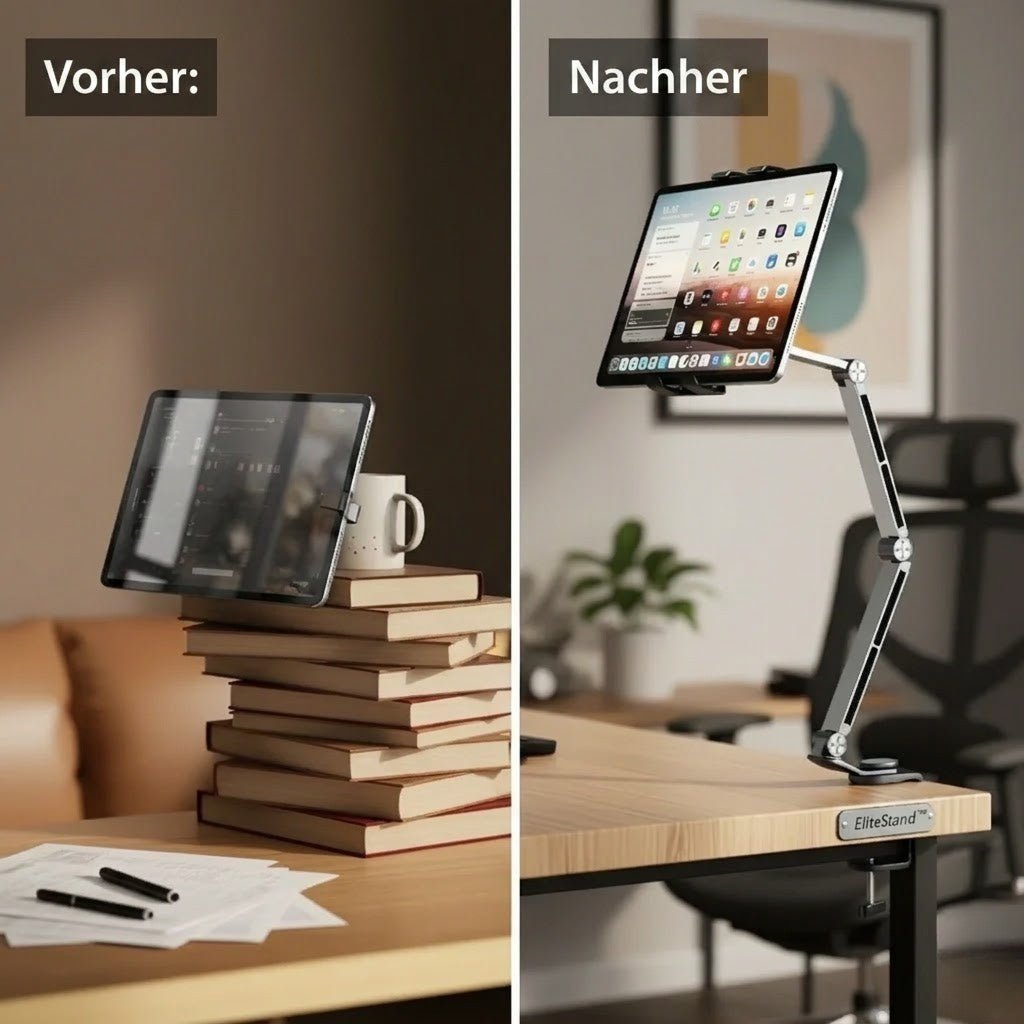 50% RABATT | ErgoMount / Stabiler Aluminium-Tablet- und Handy-Halter für ergonomisches50% RABATT | ErgoMount / Stabiler Aluminium-Tablet- und Handy-Halter für ergonomisches - Sopheria