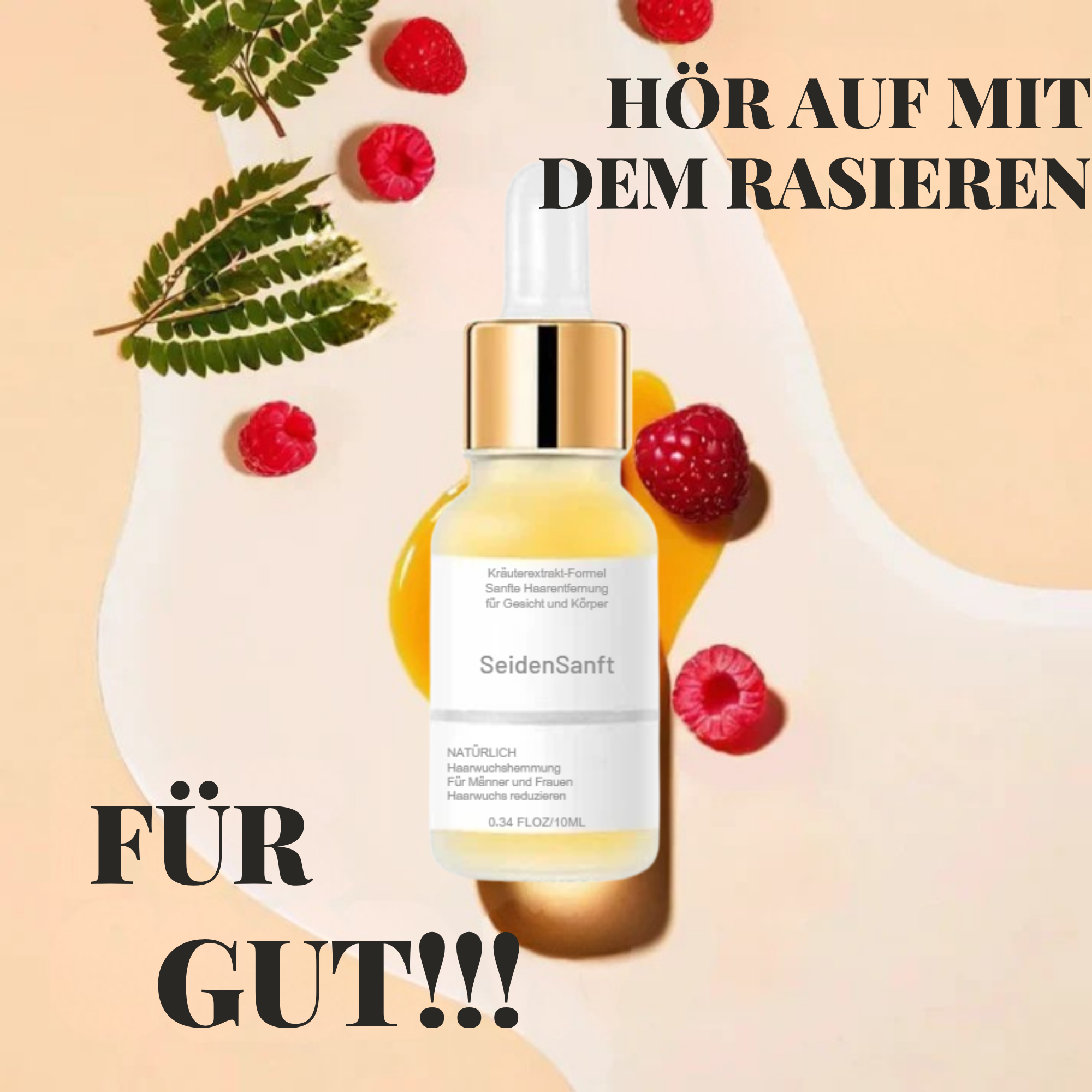 SeidenSanft™ / Seidiges Haut-Haarentfernungsserum