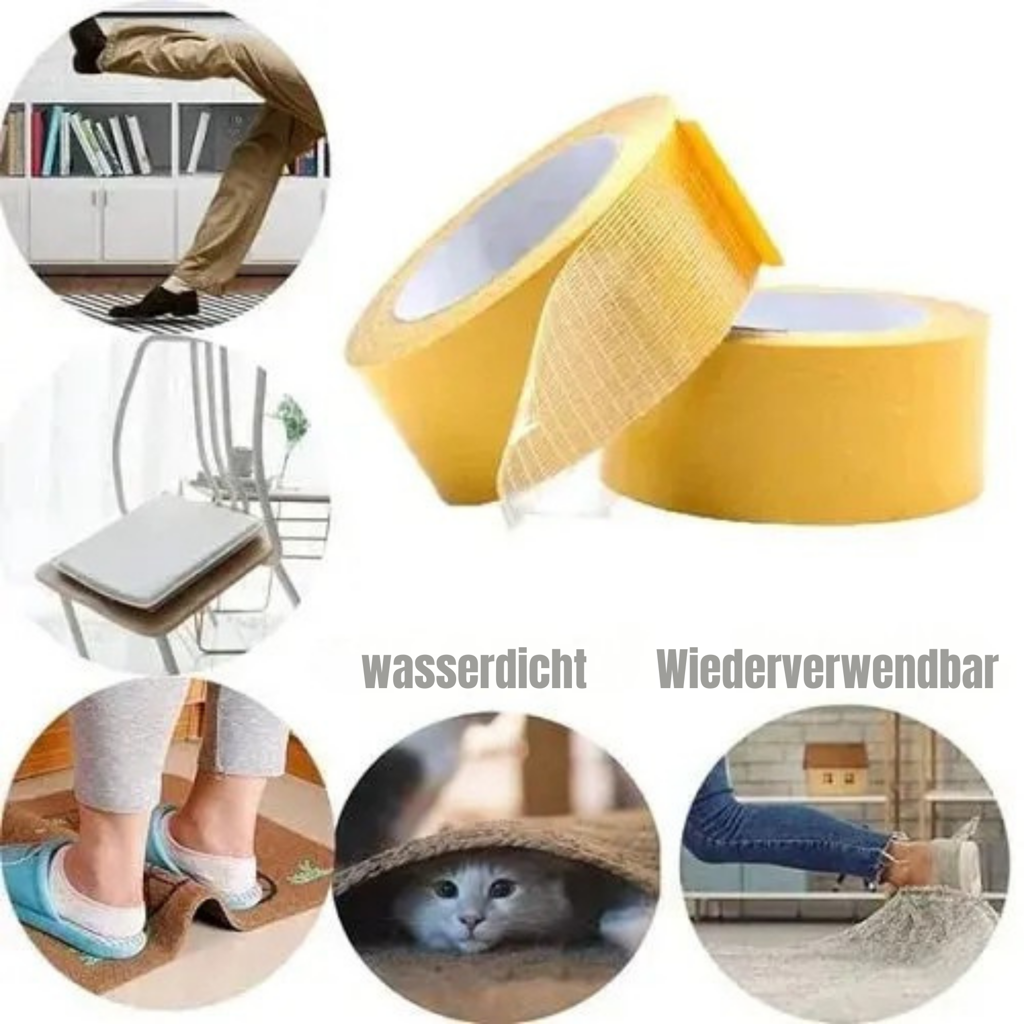 KlebKraft™ / Widerstandsfähiges, transparentes Klebeband