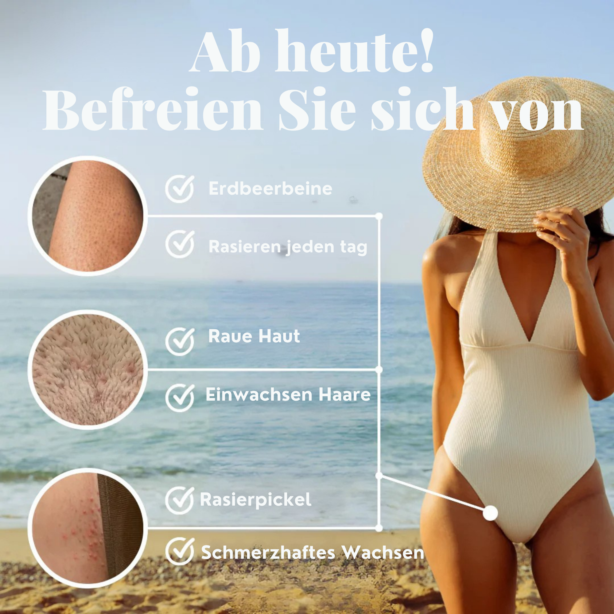 SeidenSanft™ / Seidiges Haut-Haarentfernungsserum