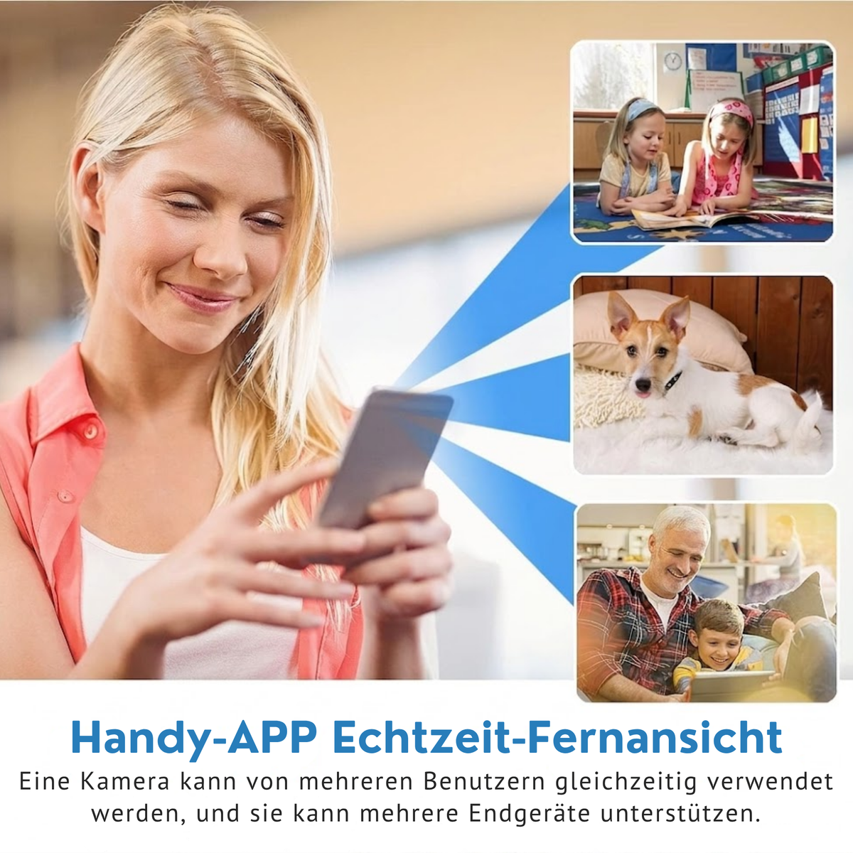SecureView – Innenkamera | Nachtsicht & Bewegungserkennung | WLAN-Zugriff per App