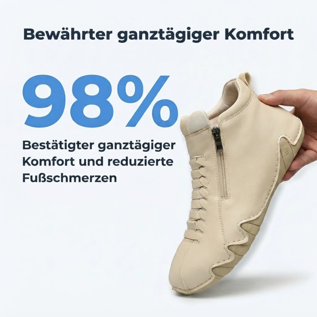 WohlWalker / Atmungsaktive orthopädische Sneaker – Ultimativer Komfort bei jedem Schritt