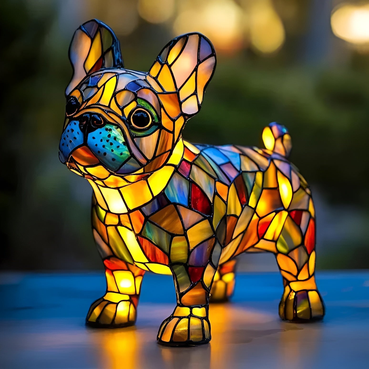 Leuchtende Französische Bulldogge