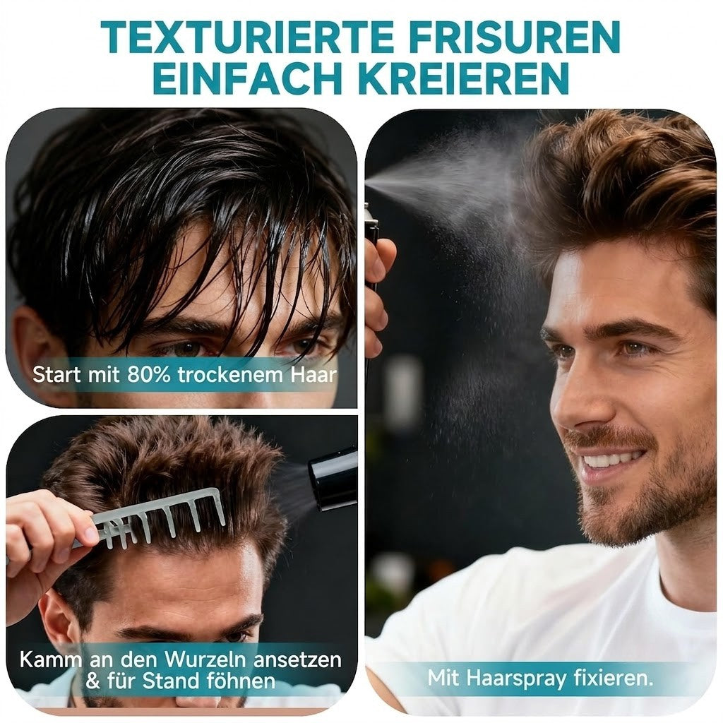 KammKunst / Volumen & Styling – Professioneller grobzinkiger Kamm