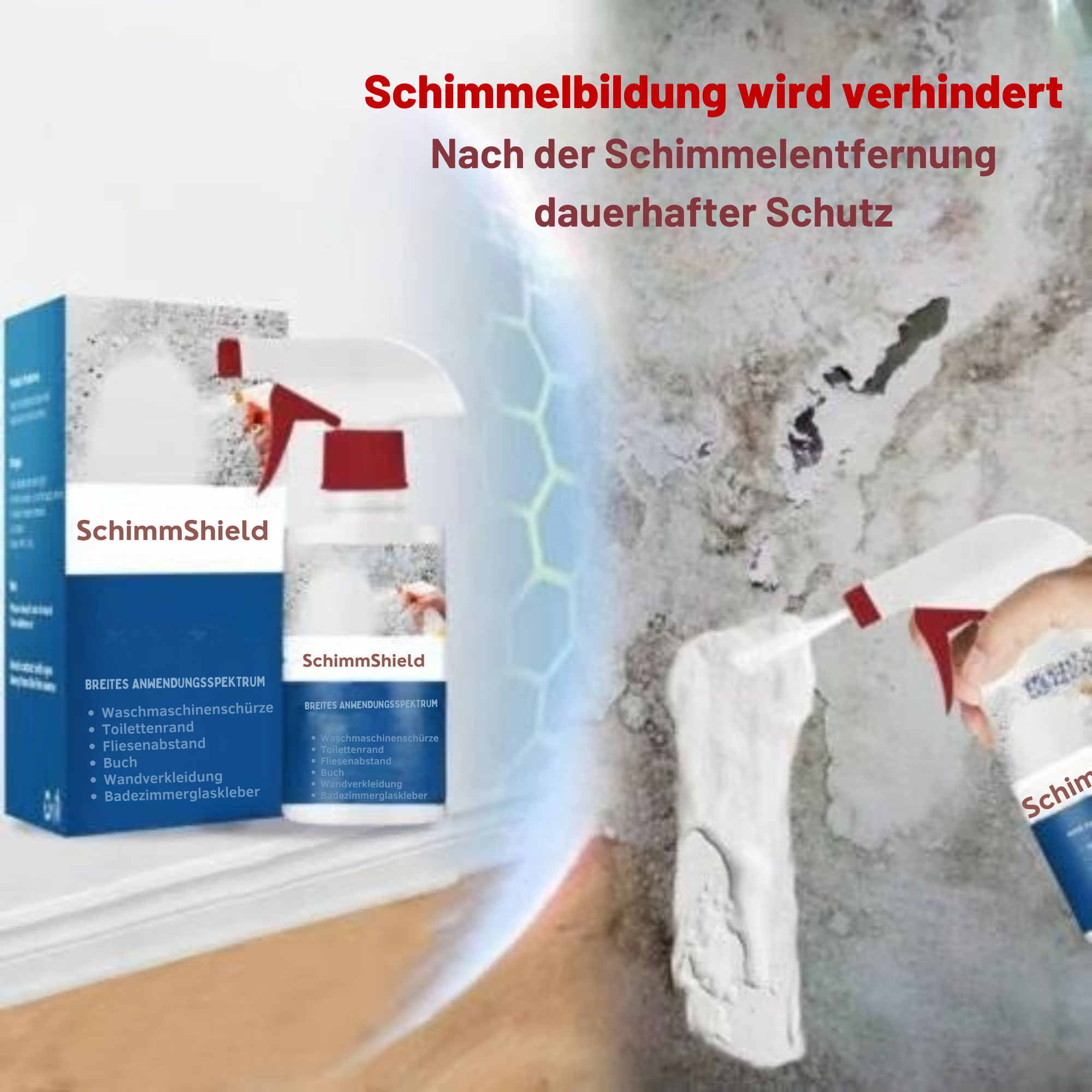 SchimmShield™ / Leistungsstarker Schimmelreinigungsschaum