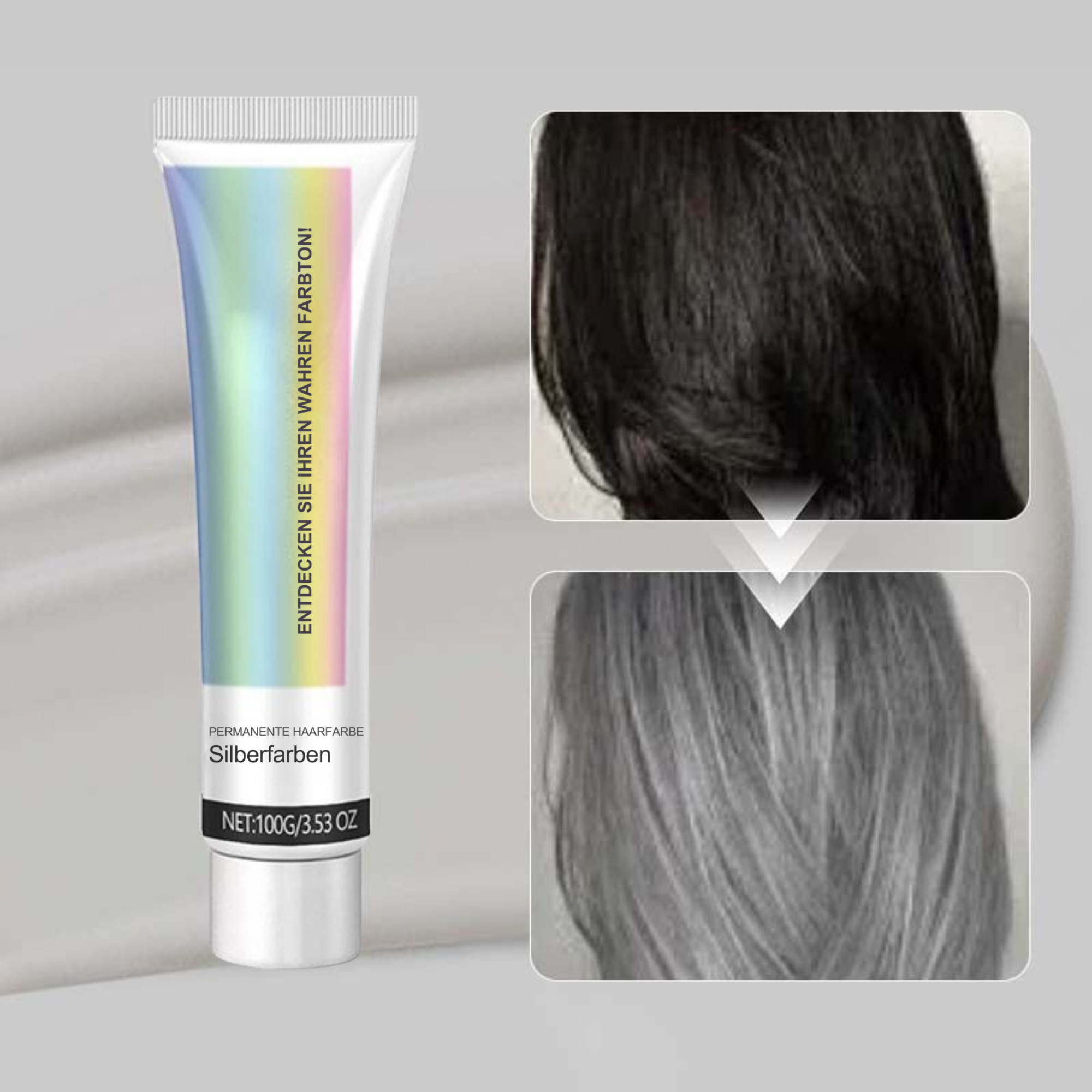 SilberSeide™ / Verwandle Haare In Ein Strahlendes, Gesundes Silber! (1+1 GRATIS)