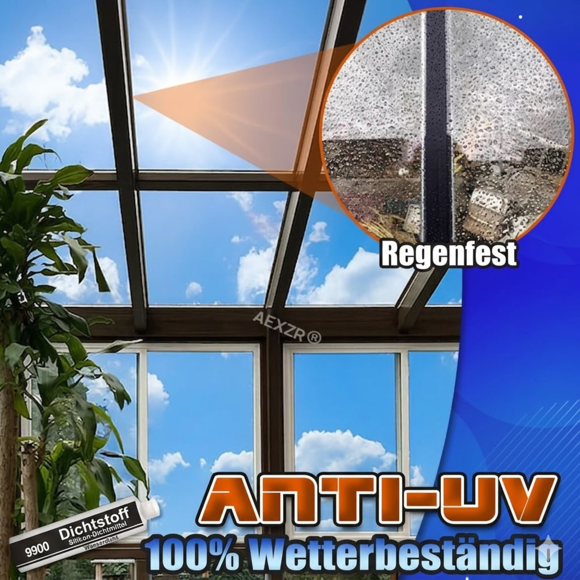Dichtstoff | Wasserdichtes Silikon-Dichtmittel | Witterungsbeständig | SealGuard