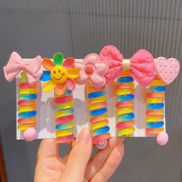 HaarHerz™ / Kleine Prinzessin Telefonkabel Haargummis