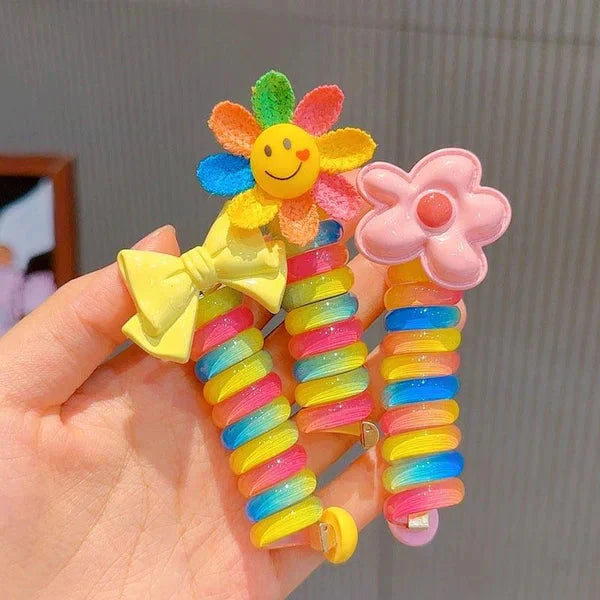 HaarHerz™ / Kleine Prinzessin Telefonkabel Haargummis
