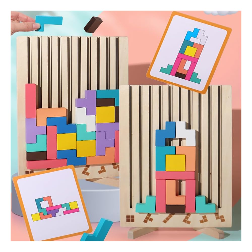 Tilo™ | Pädagogisches Holz-Stapelspiel