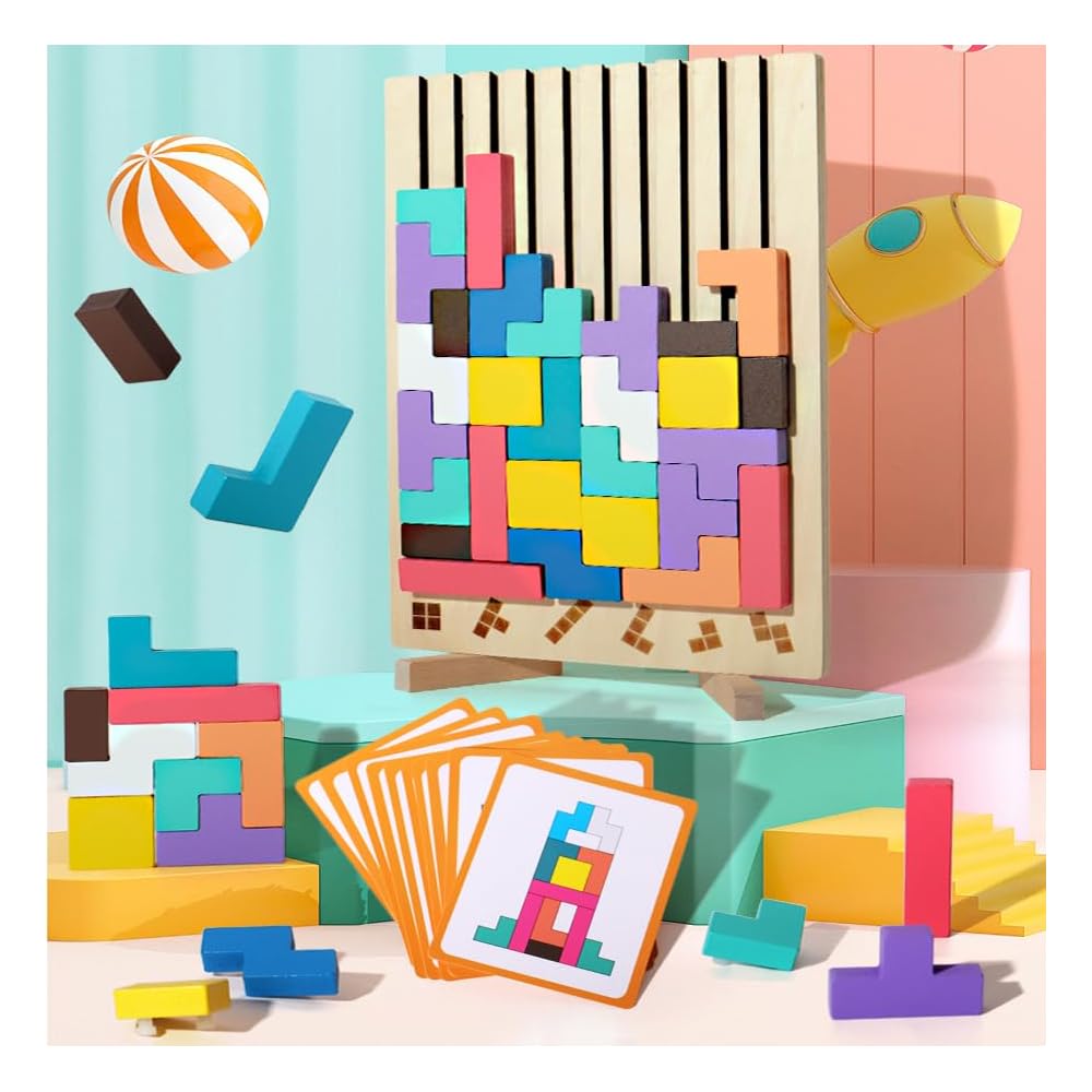Tilo™ | Pädagogisches Holz-Stapelspiel