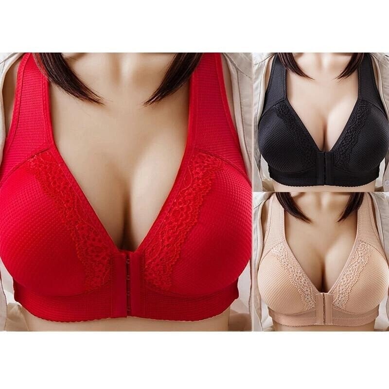 🔥Neuer Plus Size Sexy Push-up-BH mit Frontverschluss |  Sanvera🔥