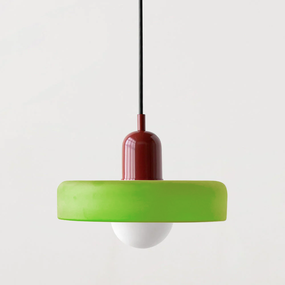 Aurelio™ | Bauhaus-Pendelleuchte aus farbigem Glas