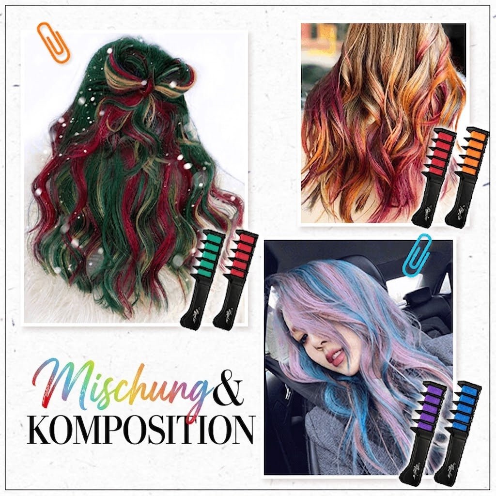 6+6 GRATISS HEUTE | FunColor / Haarfarb-Kamm mit auswaschbarer Farbe - Sopheria