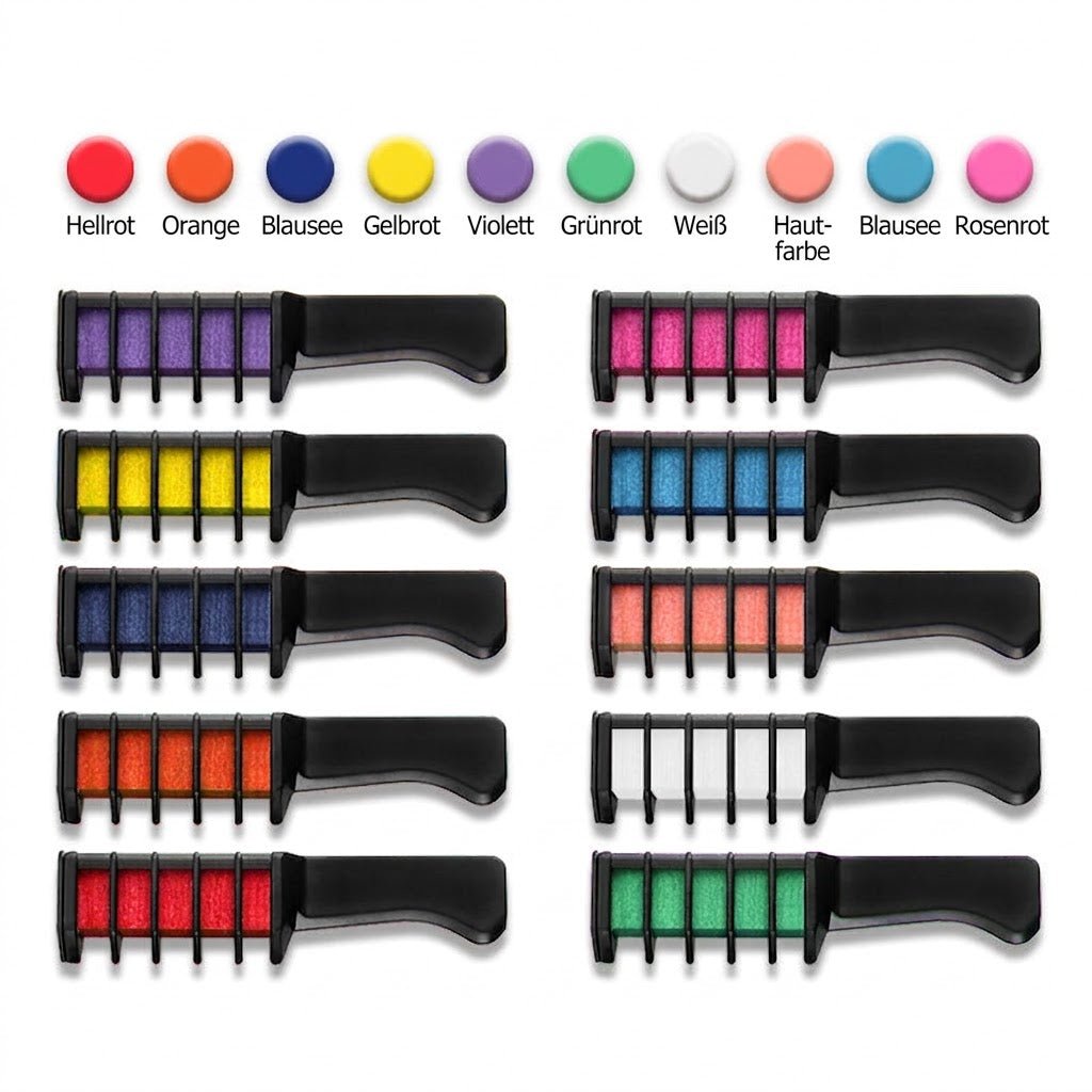 6+6 GRATISS HEUTE | FunColor / Haarfarb-Kamm mit auswaschbarer Farbe - Sopheria