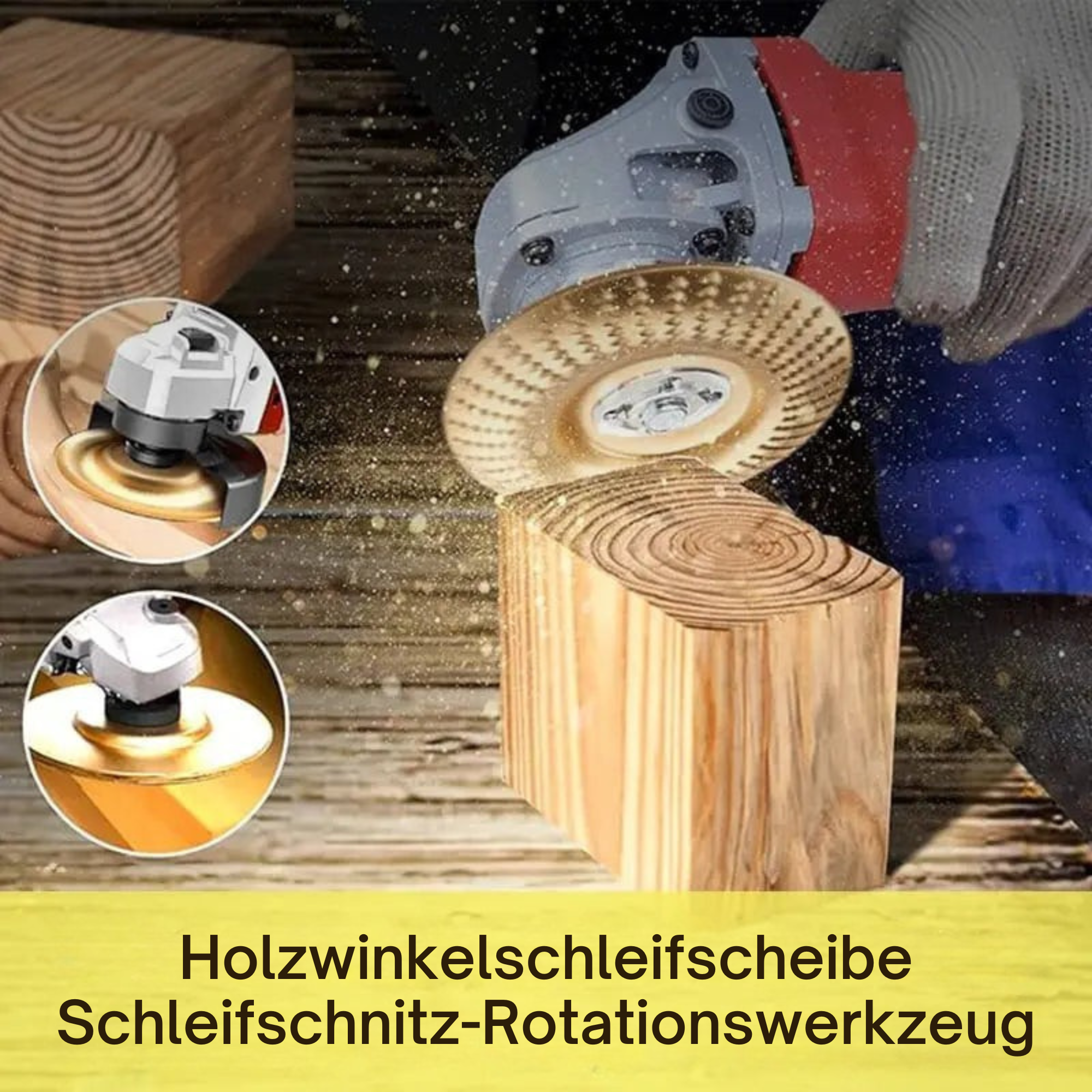 SchleifStar™ / 3-in-1 Schleifscheiben-Set für Holzarbeiten