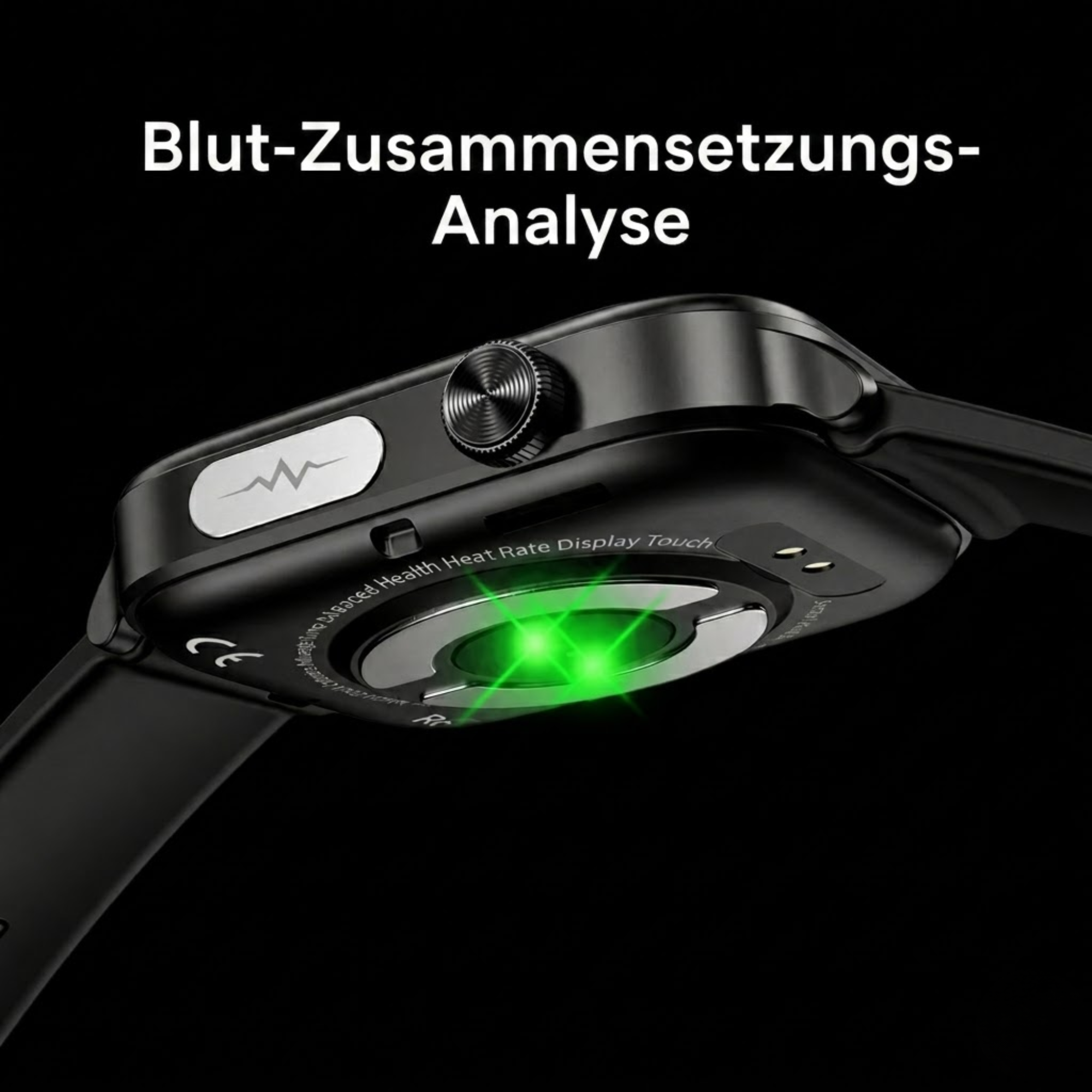 Smartwatch mit SOS-Notfallalarm und Sturzerkennung | Herzfrequenz-, Sauerstoff- und Aktivitätsmessung | Bluetooth und wasserdicht – ConnectPro