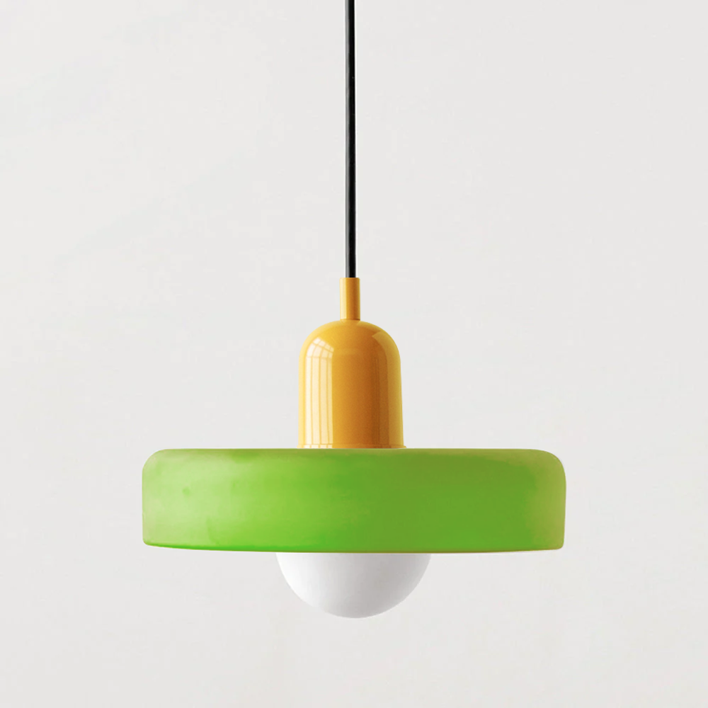 Aurelio™ | Bauhaus-Pendelleuchte aus farbigem Glas