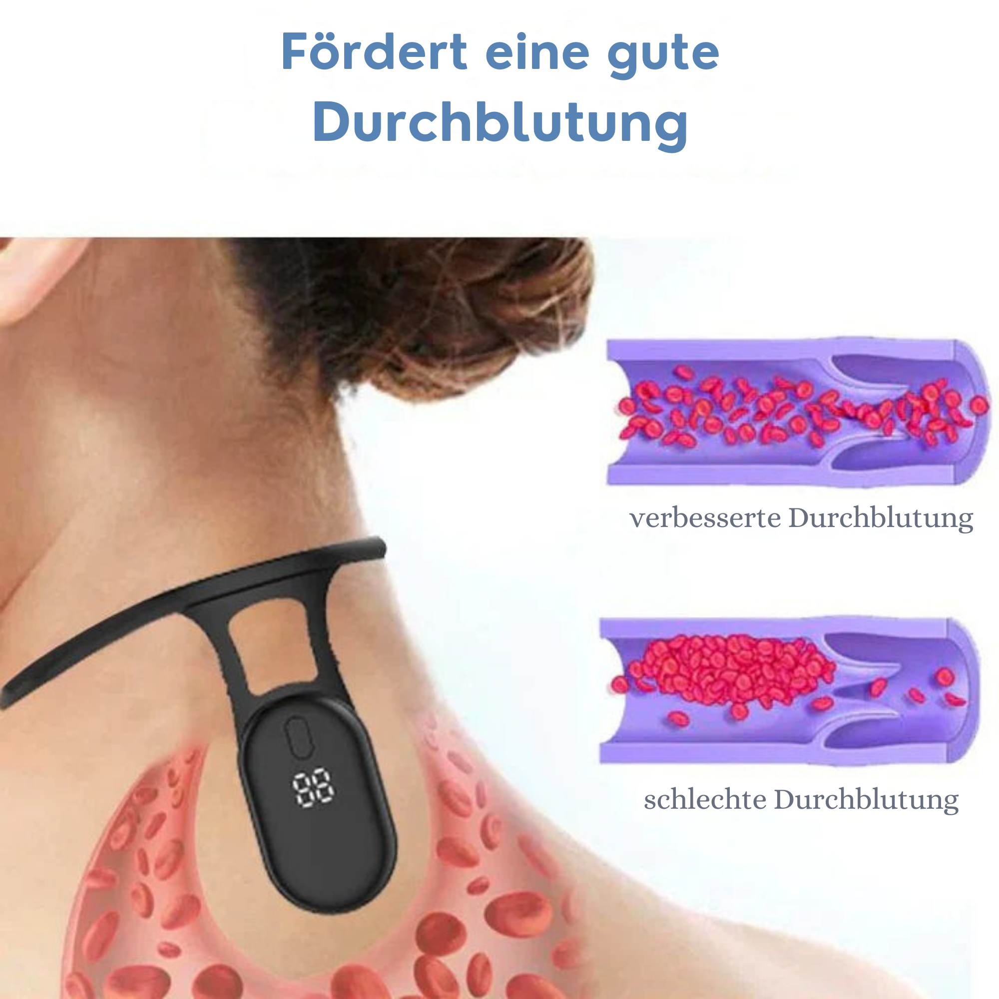 NeckSoothe™ / Draagbaar lymfedrainageapparaat [50% Korting]