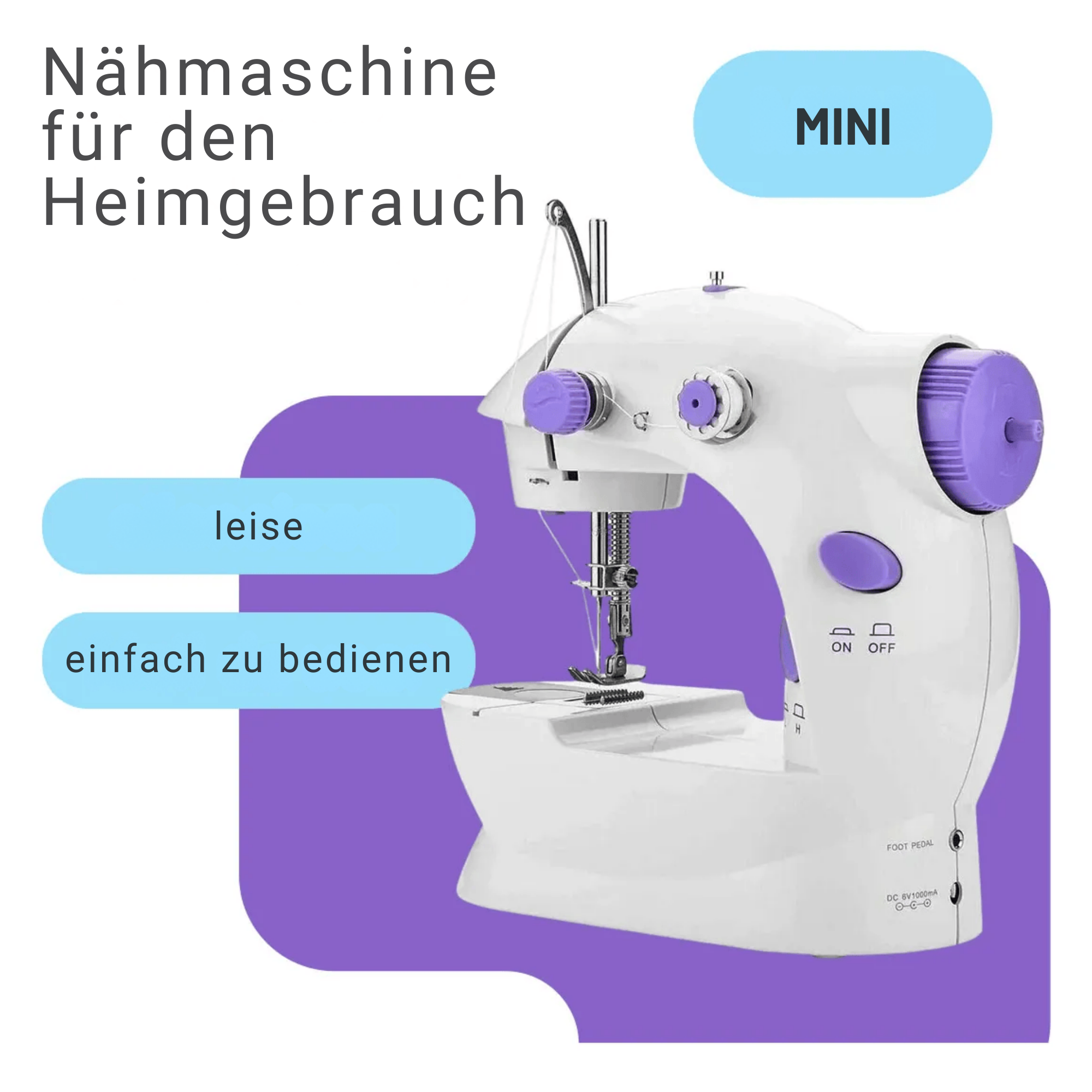 FadenFreude™ / Mini Tragbare Elektrische Nähmaschine