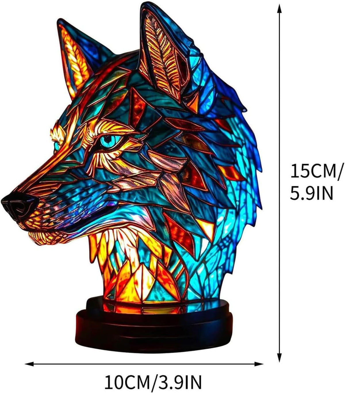 LeuchtWolf - handgefertigte Lampe, die Herzen erstrahlen lässt