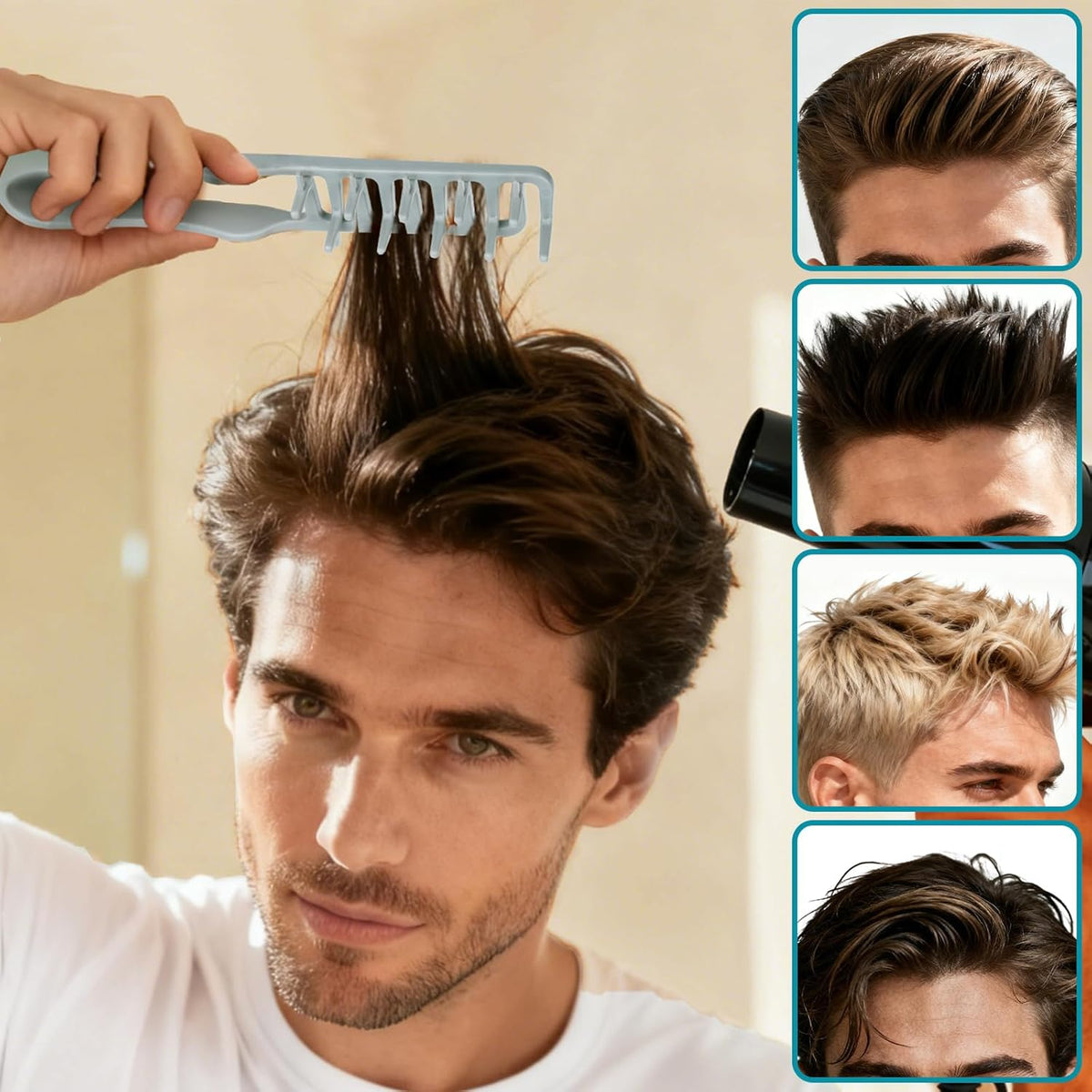 KammKunst / Volumen & Styling – Professioneller grobzinkiger Kamm