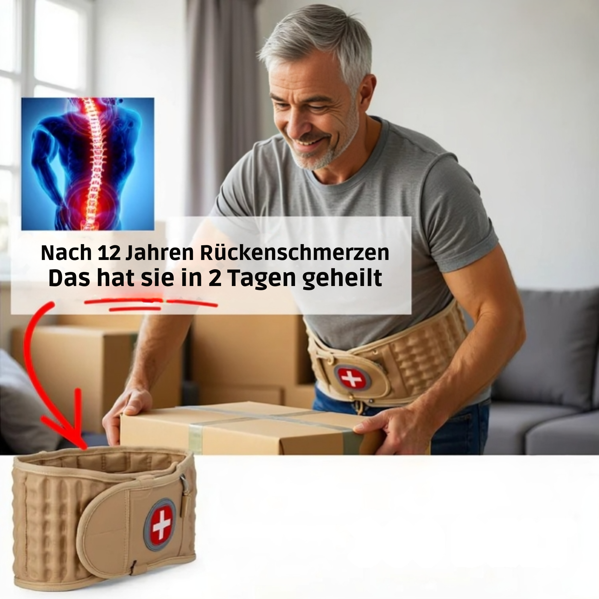 RückenRuhig™ / Gürtel Gegen Rückenschmerzen