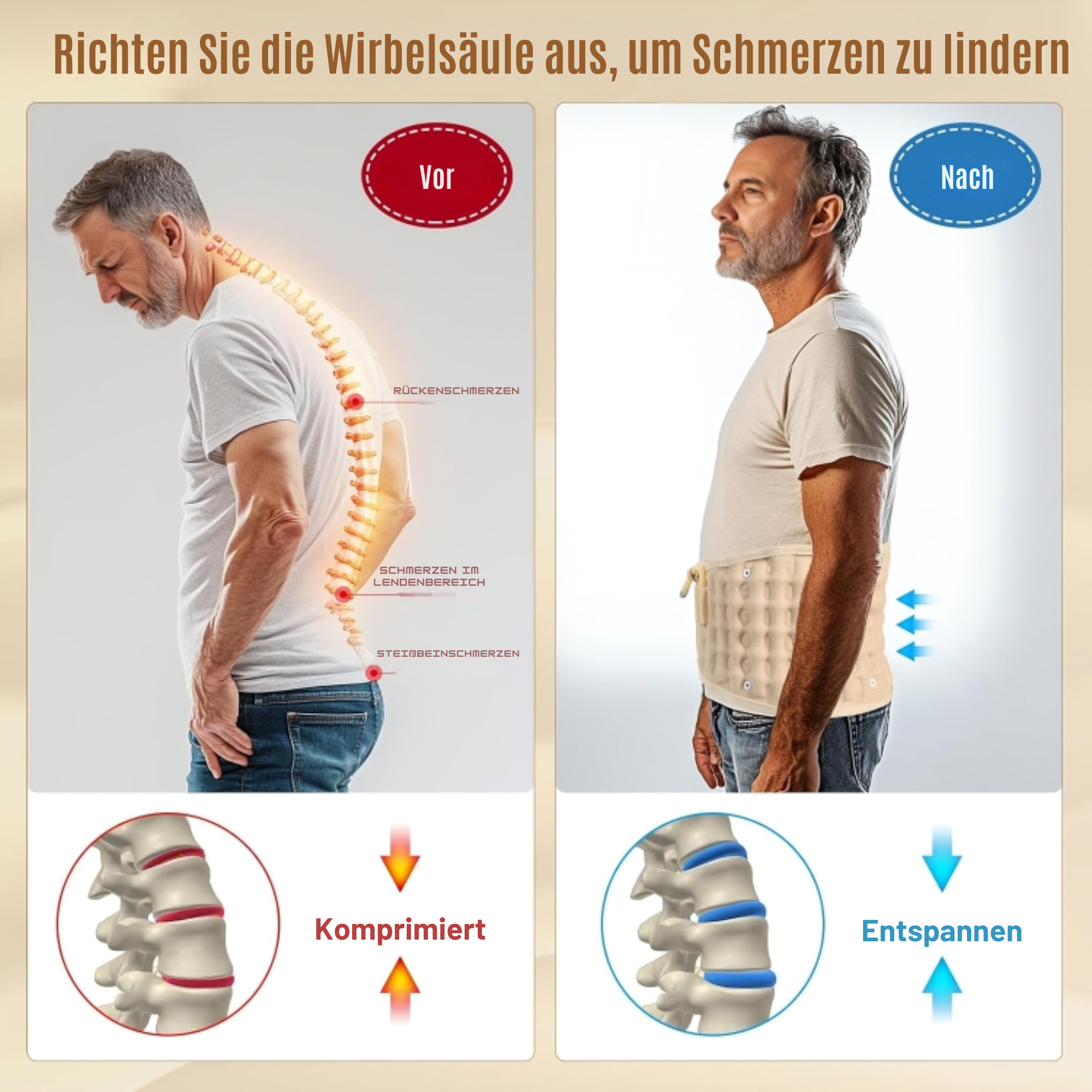 RückenRuhig™ / Gürtel Gegen Rückenschmerzen