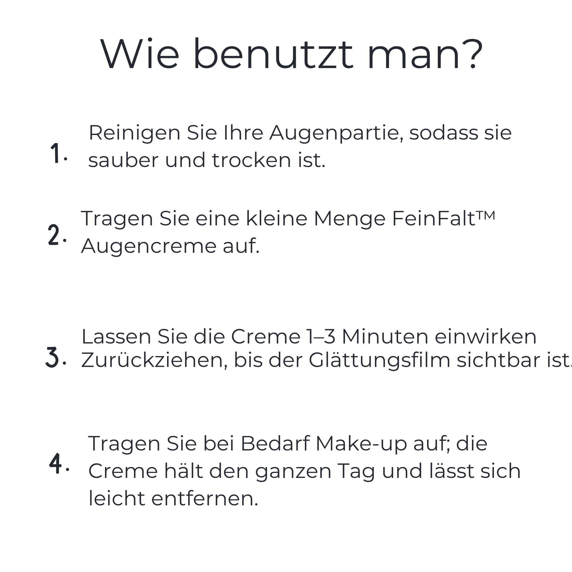 FeinFalt™ / Augenstraffende Creme  (1+1 GRATIS)