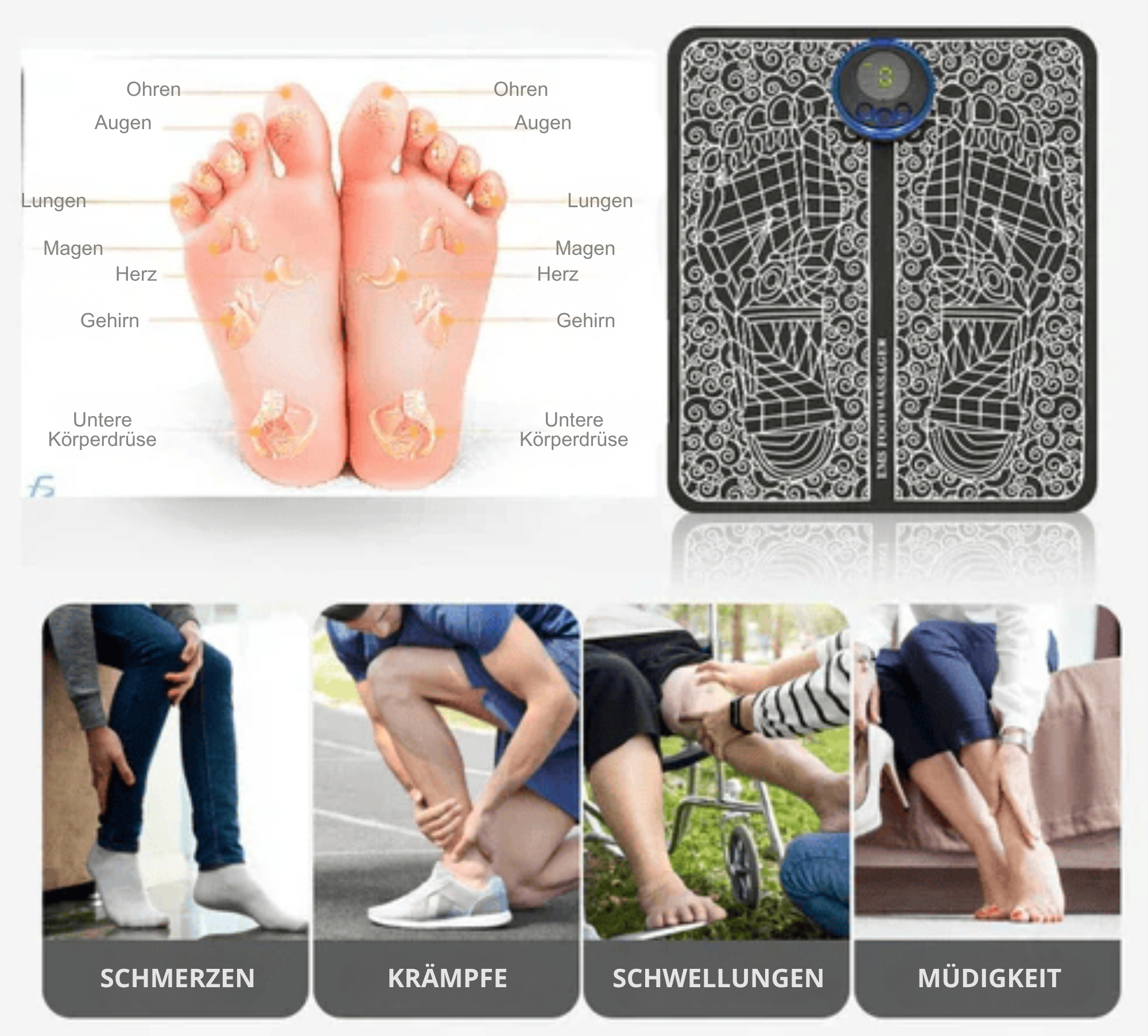 RelaxRund™ / Fußmassage + Mini Muskelmassagegerät