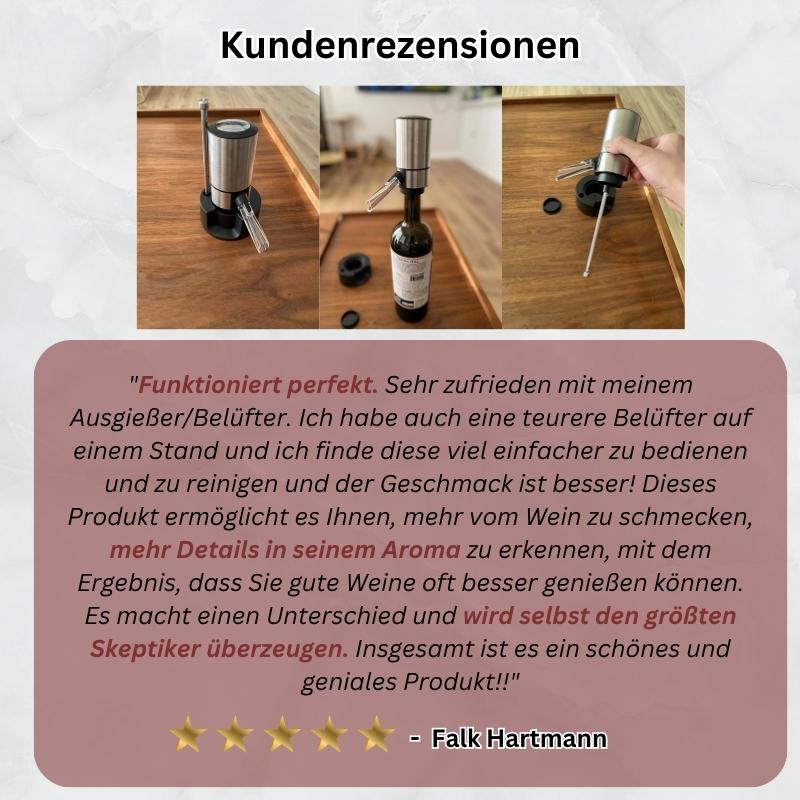 Vinoire™ – 3-in-1 Weinbelüfter, -Konservierer und -Spender