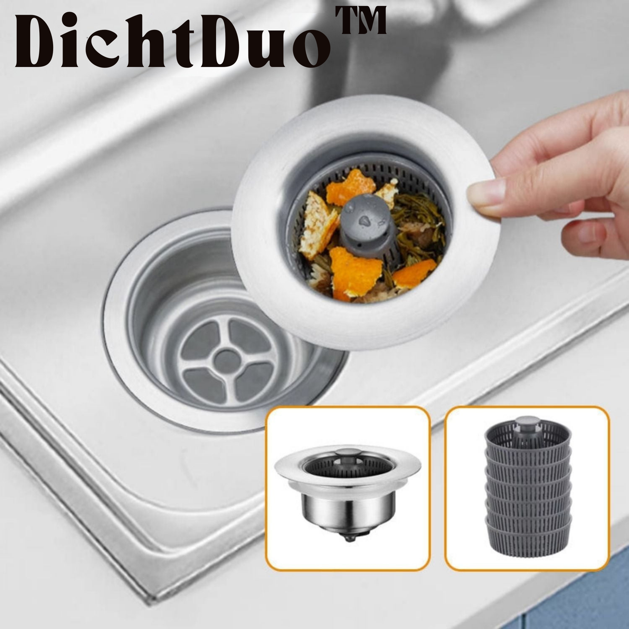 DichtDuo™ / Ablassstopfen Und Geruchsfilter Für Küchenspülen