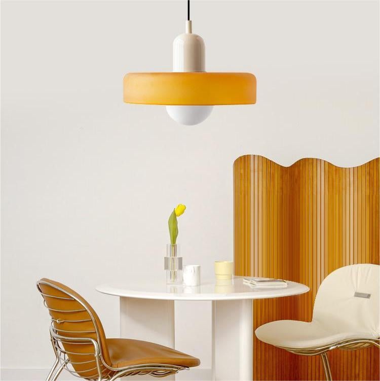 Aurelio™ | Bauhaus-Pendelleuchte aus farbigem Glas