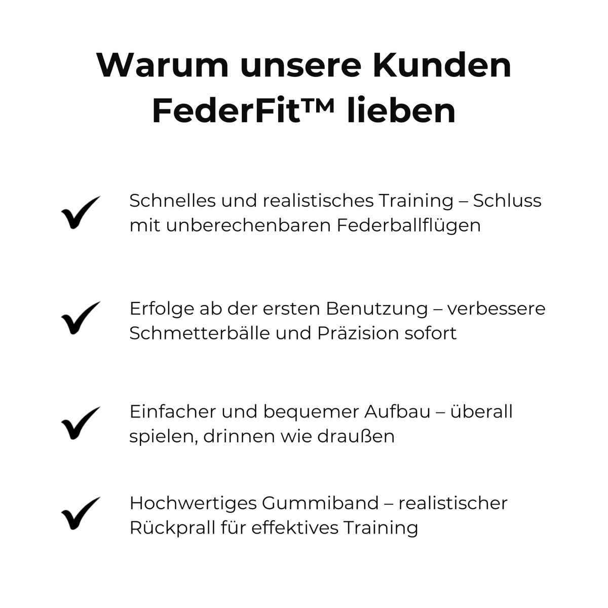 FederFit™ / Trainingsset Für Badminton