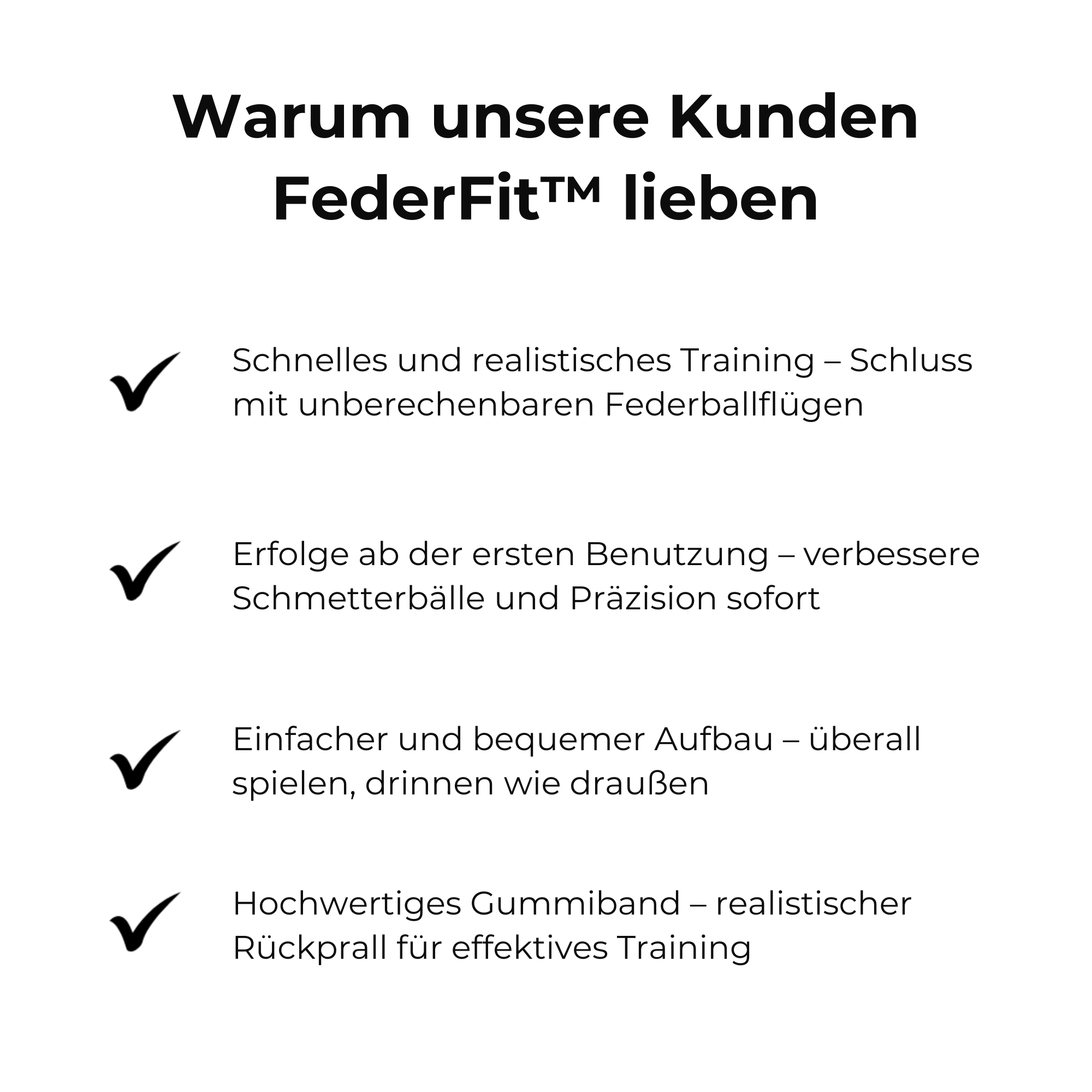 FederFit™ / Trainingsset Für Badminton