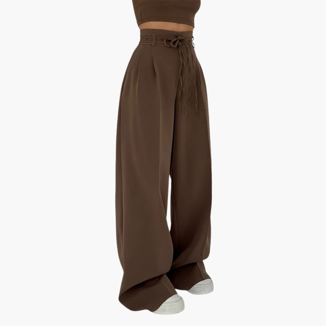 LENA – Weit geschnittene High-Waist-Hose