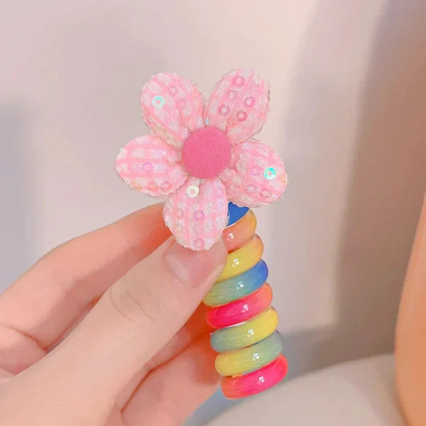 HaarHerz™ / Kleine Prinzessin Telefonkabel Haargummis