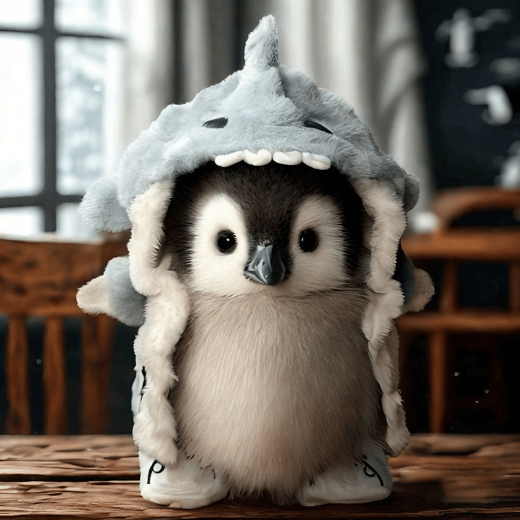 PinguPlüsch™ / Super Realistischer Plüsch KI Pinguin