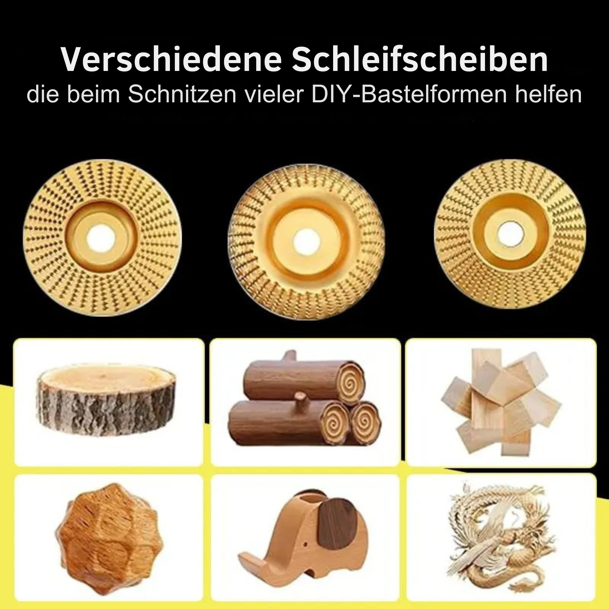 SchleifStar™ / 3-in-1 Schleifscheiben-Set für Holzarbeiten