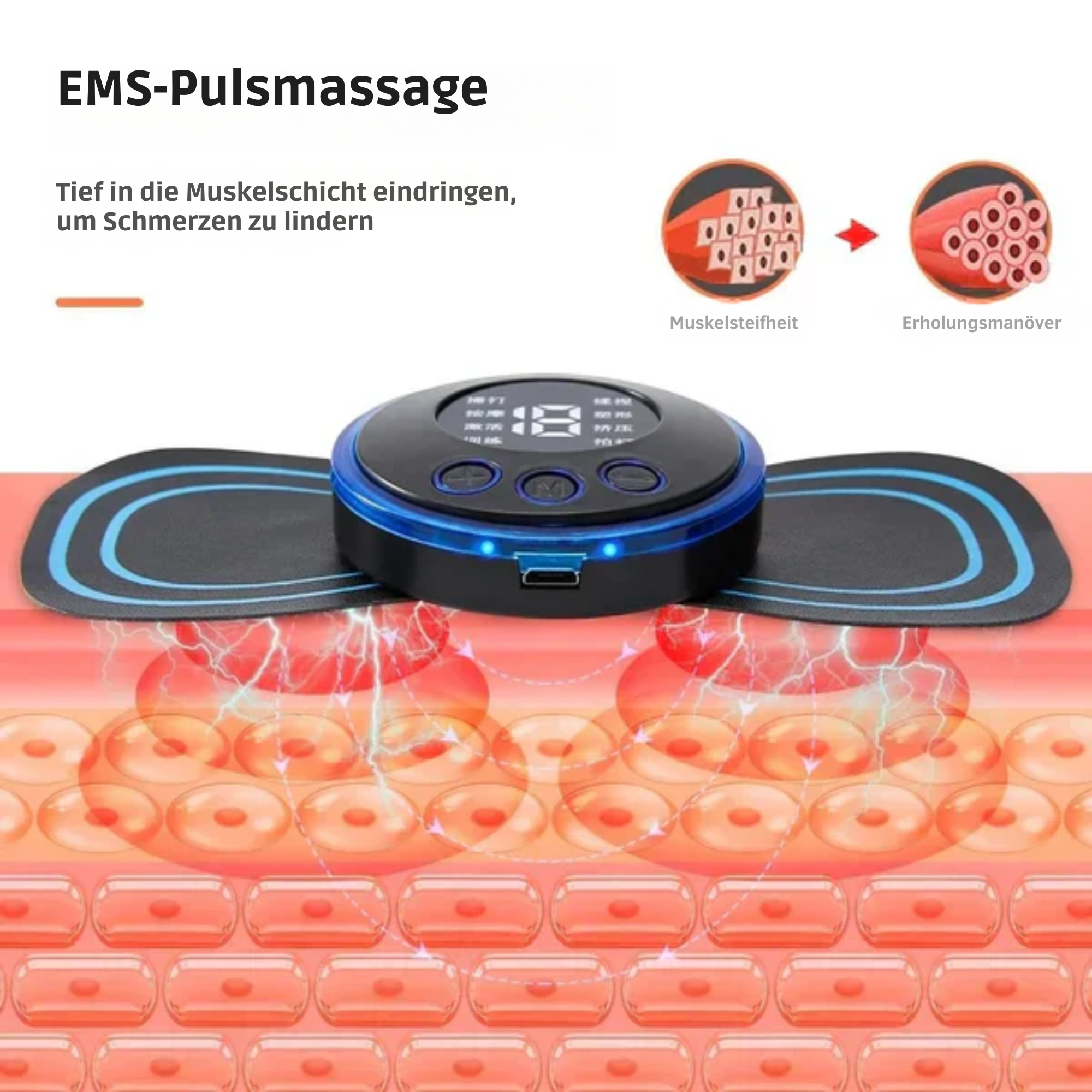 RelaxRund™ / Fußmassage + Mini Muskelmassagegerät