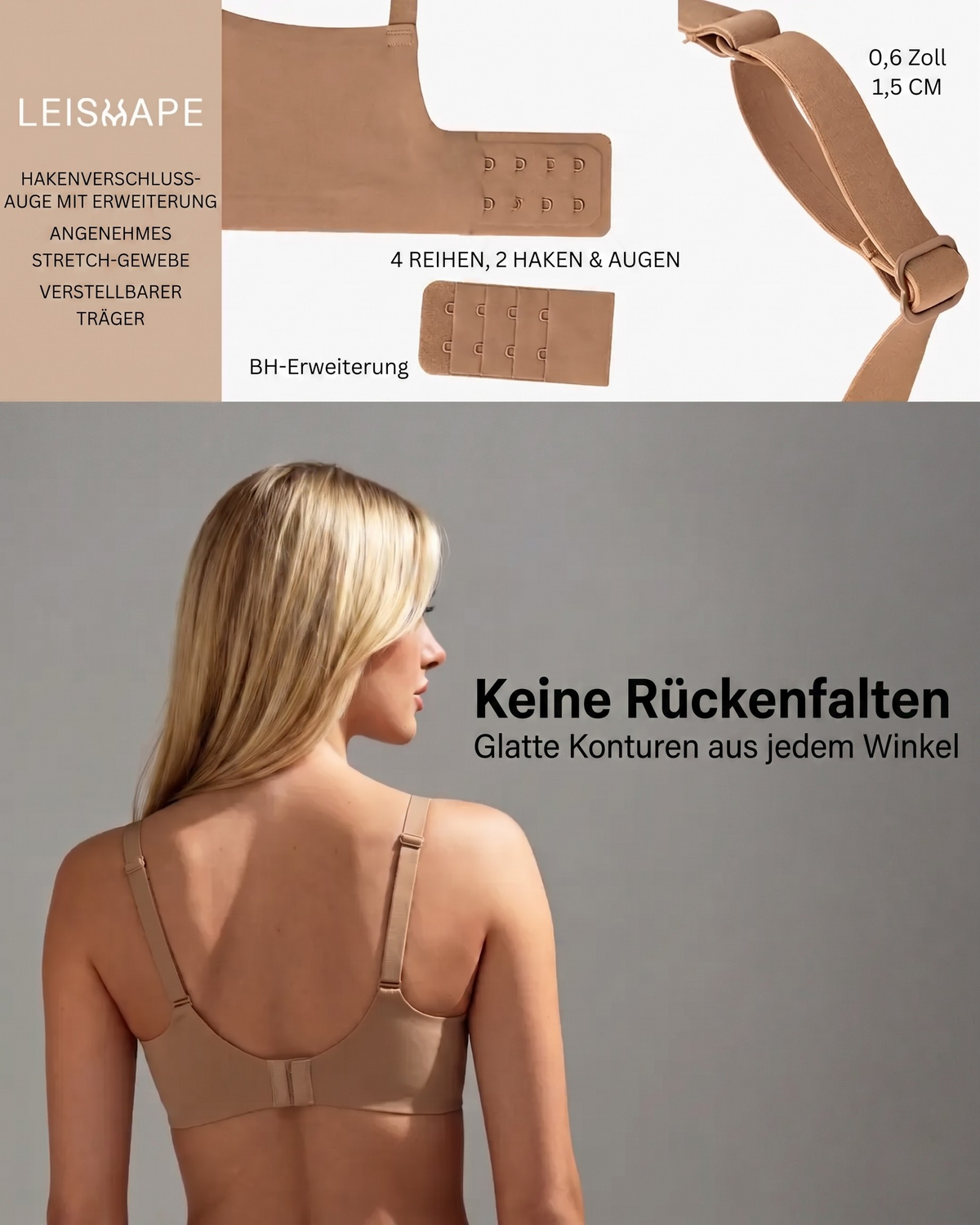 Silkform - Unsichtbarer Komfort BH mit natürlicher Formgebung