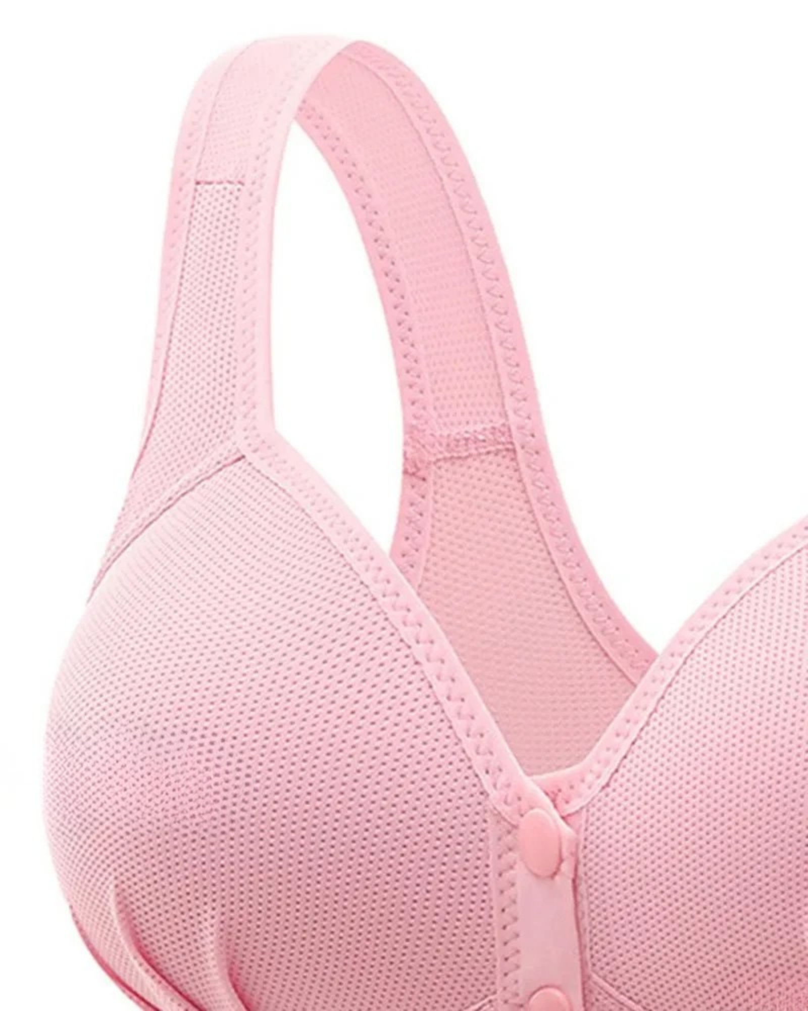 Majxx - Wireless Lifting Bra with Button Front and Ruched Push Up Design