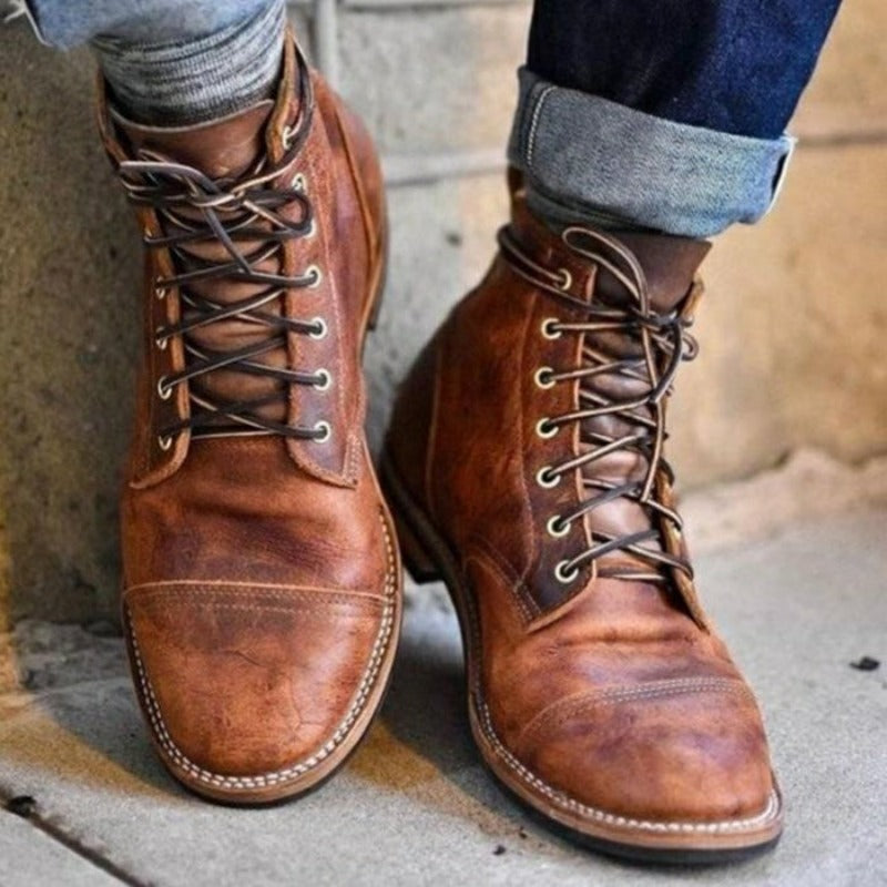 Martialisch | Stiefeletten aus Leder
