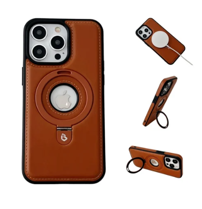 LederLuxus / Superluxuriöse iPhone-Lederhülle mit unsichtbarem Ständer