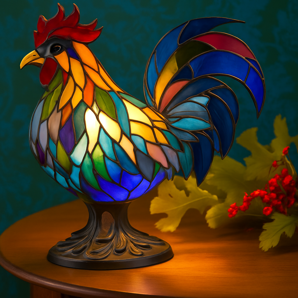 Hector | Magisk Buntglas-Hahnlampe