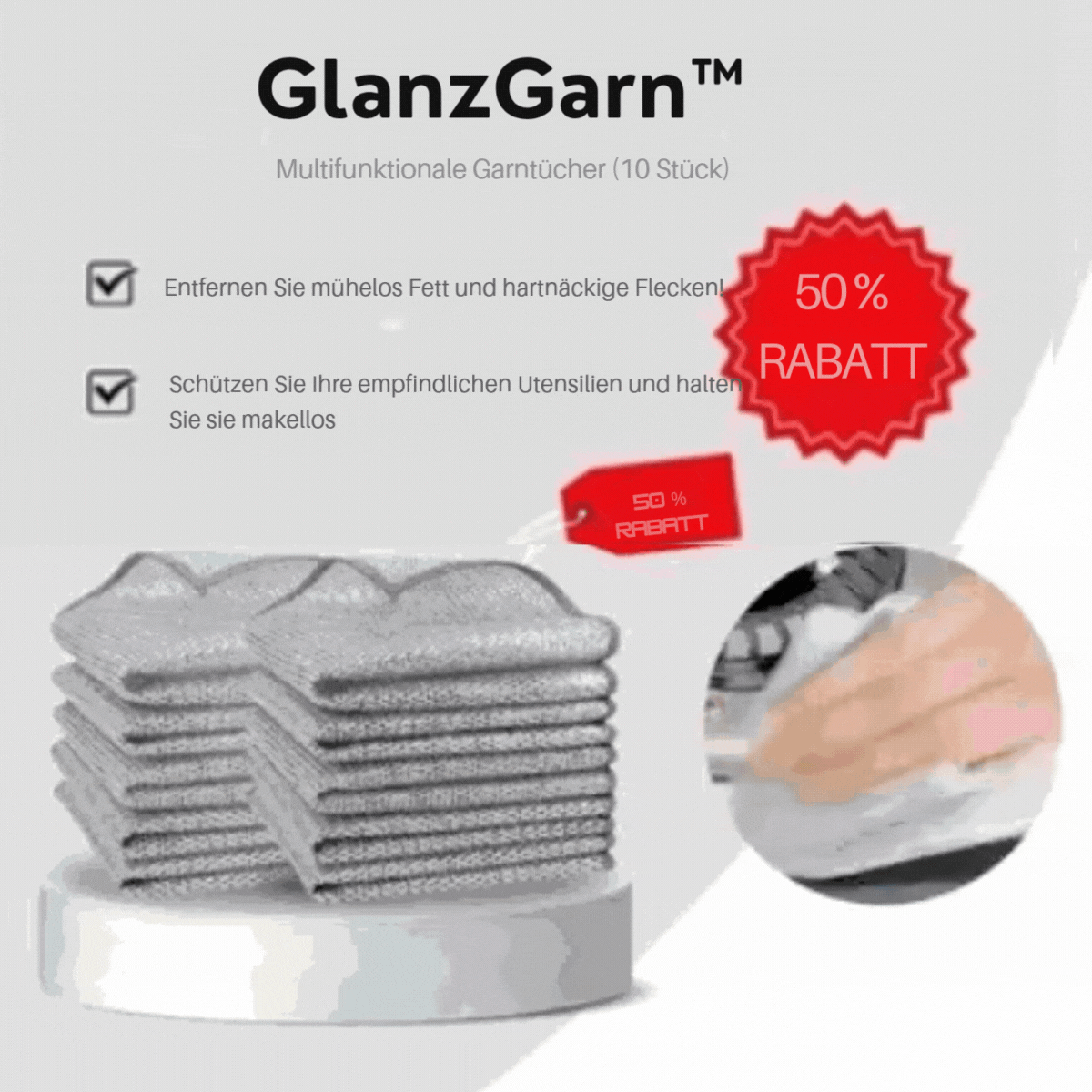 GlanzGarn™ / Multifunktionale Garntücher (10 Stück)