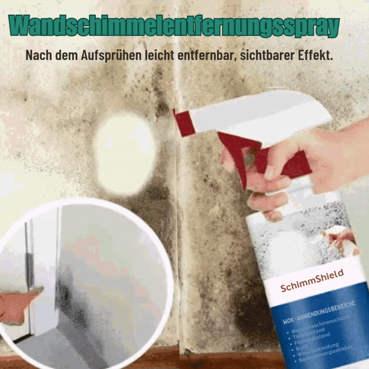 SchimmShield™ / Leistungsstarker Schimmelreinigungsschaum